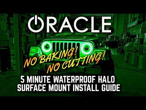 ORACLE - JEEP WRANGLER TJ Suface Mount Waterproof Halo DIY Install Guide