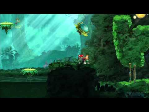 Rayman Origins (1080i HD) Walkthrough Part 8 - Swinging Caves - Electoons & Lum Medal