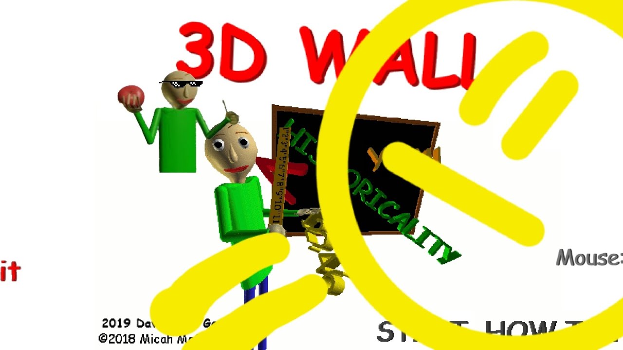 🍭Baldi Basic walls 3d mod port android🍭😎👍 mod by:keikev1492