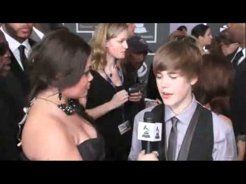 JUSTIN BIEBER 2010 Myspace GRAMMY Interview with Roslynn