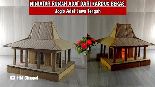 Download lagu HOW TO MAKE A MINIATURE OF A TRADITIONAL HOUSE FROM USED CARDBOARD || MINIATURE OF A JAVANESE TRA... mp3