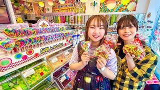 【チャレンジ】お菓子やスクイーズが買い放題！？原宿でお買い物チャレンジ！カラフルなお菓子やグミで購入品紹介♪みんなはどれが欲しい？