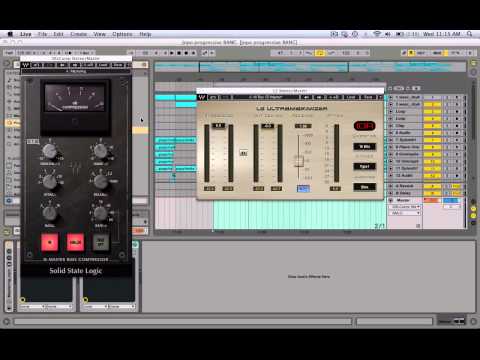 Ableton Live 9 Tutorial: Mastering using Waves SSL Compressor and L2 Limiter