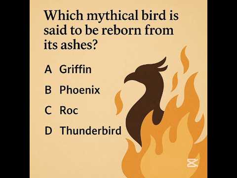 Which mythical bird is said to be reborn from its ashes?#Phoenix #Mythology #DidYouKnow #Rebirth