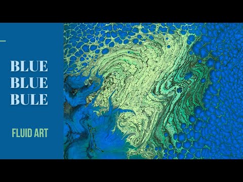 Acrylic pouring abstract art, Extreme Sheen Metallic Ocean Pearl Pour. Pearl cells without silicone.