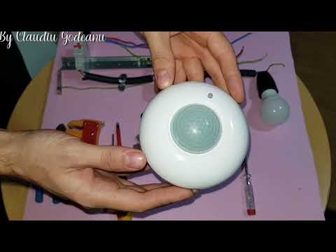 360 degree motion sensor connection for lighting