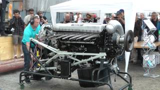 Rolls Royce Merlin-motor kördes på Tjolöholm Classic Motor 2013