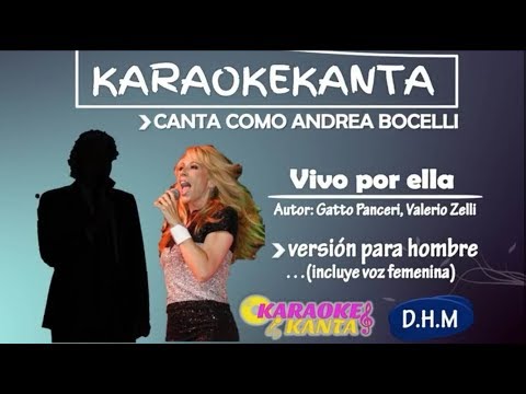 karaoke vivo por ella version para hombre
