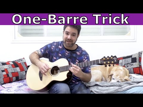 Play Beautiful Fingerstyle: The One-Barre Noodling Trick -- Fingerstyle Guitar Lesson Tutorial