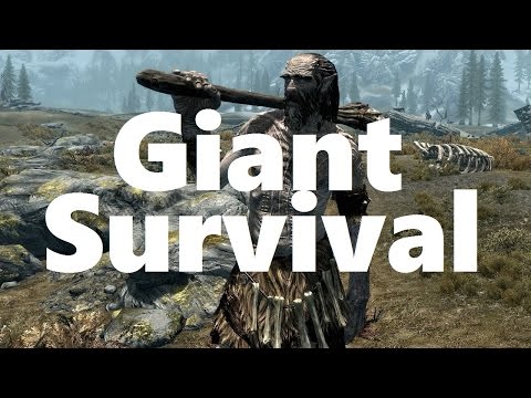 Skyrim A.I. Battle - Giant Survival