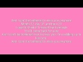 Miranda Lambert - I can't be bothered - Lyrics