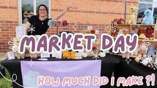 MARKET DAY 🌸 HOW MUCH DID I MAKE 💸 I WAS SHOCKED 😱