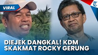 DIEJEK DANGKAL! DEDI Mulyadi Skakmat Rocky Gerung, Beri 2 Kalimat Menohok: Hadapi Dengan Senyuman