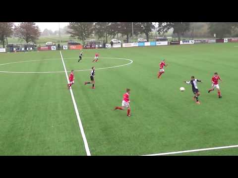 Eerste helft FC Victoria JO14-1 - DOVO JO14-1