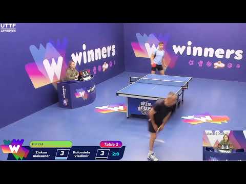 WINners CUP table 2  07.10 Ziakun Aleksandr - Kolomiets Vladimir  15:30