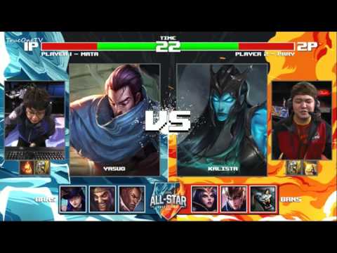 Mata (Yasuo) vs Pray (Kalista) 1v1 2016 All-Star Barcelona