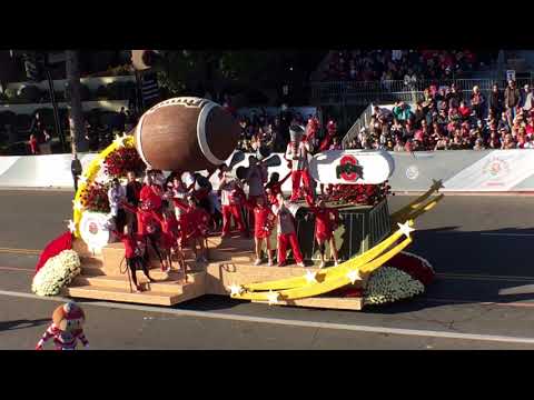 2019 Tournament of Roses Parade: Ohio State Marching Band float 105th Rose Bowl Pasadena, California