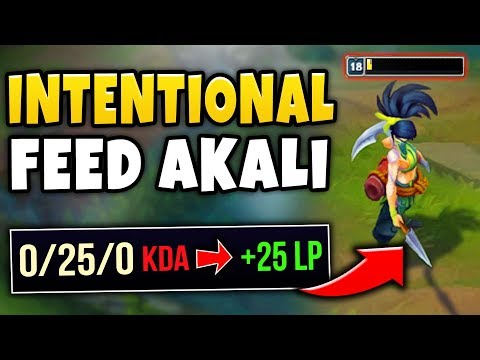NEW INTING AKALI STRATEGY MAKES ENEMIES RAGE QUIT! INTING SION 2.0 STRATEGY! - League of Legends
