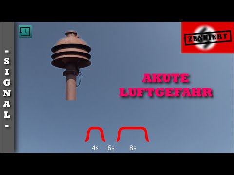 Ehemaliges Sirenensignal "Akute Luftgefahr" (Deutsches Reich) | Fm Si 40