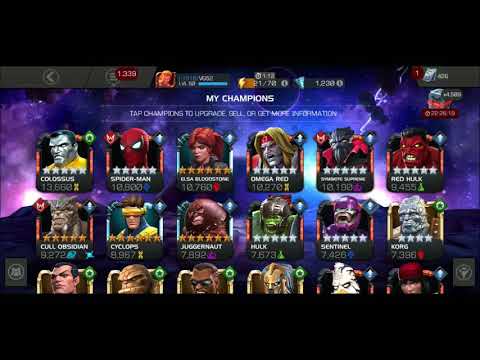 Domino 5 Star R3 Level Up & Gameplay - Marvel Contest Of Champions (MCOC)