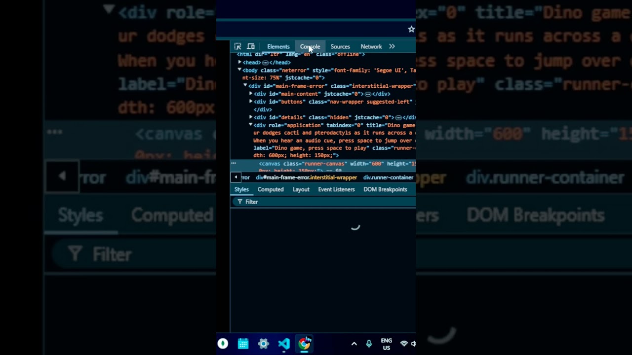Google dino game hacked...😈😈🔥🔥|| @CodeWithAdi