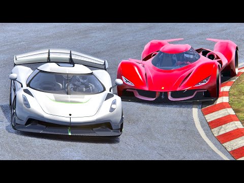 Koenigsegg Jesko vs Ferrari Piero T2 LM 2025 - Monza