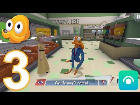 Octodad: Dadliest Catch - Gameplay Walkthrough Part 3 - Gervason's Grocery (iOS)
