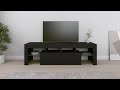 Mobile Porta TV con Luci LED Nero 140x36,5x40 cm - Foto miniatura 1