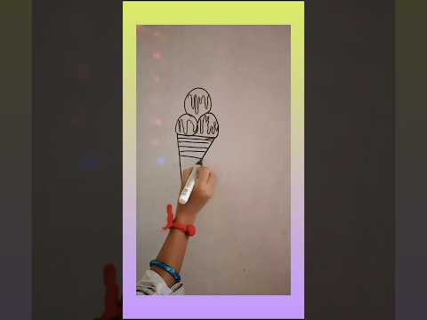 Draw an ice cream #shorts #short feed #ytshorts #Archita's drawing