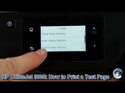 HP Officejet 3835: How to Print a Quality Test Page/Report