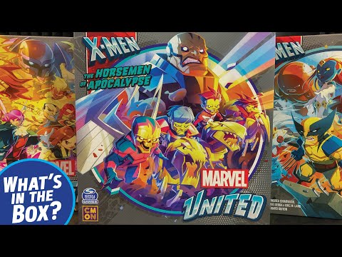 the HORSEMEN OF APOCALYPSE Expansion Unboxing for Marvel United X-Men