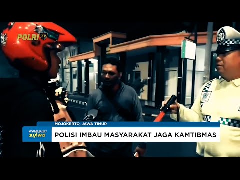 OPERASI CIPTA KONDISI HARKAMTIBMAS, POLRES MOJOKERTO KOTA MENGINTENSIFKAN PATROLI