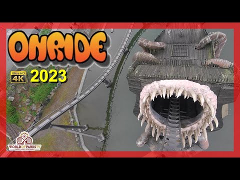 Krake - Heide Park 2023 (Onride POV) Achterbahn Krake - Dive Coaster Front Seat / 1. Reihe + Offride