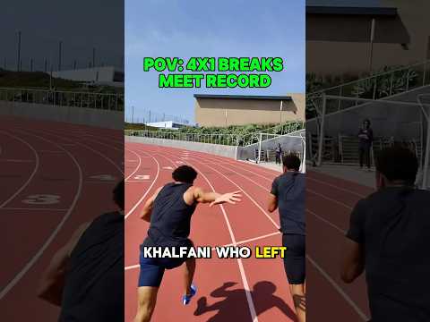 4x100 Breaks Meet Record🤯