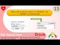 Oracle SQL Practical question SQL to Find number of saturday and sunday