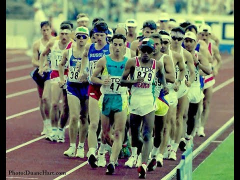Valentí Massana (Spain) Giovanni De Benedictis (Italy) Mens 20km walk - 1993 World Champs Stuttgart