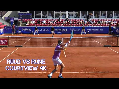 Casper Ruud - Holger Rune, Highlights Swedish Open 2021, Courtview 4K