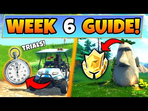 Fortnite WEEK 6 CHALLENGES GUIDE! – TIMED TRIAL Locations, Treasure MAP (Battle Royale Season 5)
