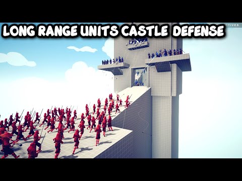 LONG RANGE UNITS CASTLE DEFENSE Vs EVERY UNITS - TABS - Totally Accurate Battle Simulator