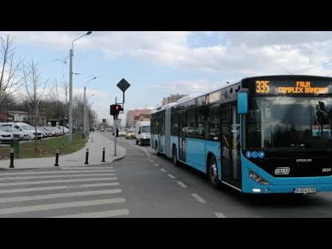 Autobuzul Otokar Kent C-18 #6824 tranziteaza zona "Barajul Dunarii" pe linia 335