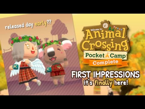 NEW Animal Crossing Pocket Camp Complete is... AMAZING? (First Impressions )