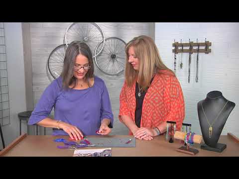 Create hamsa earrings with sari silk on Beads, Baubles and Jewels with Tracy Gonzales (2710-1)