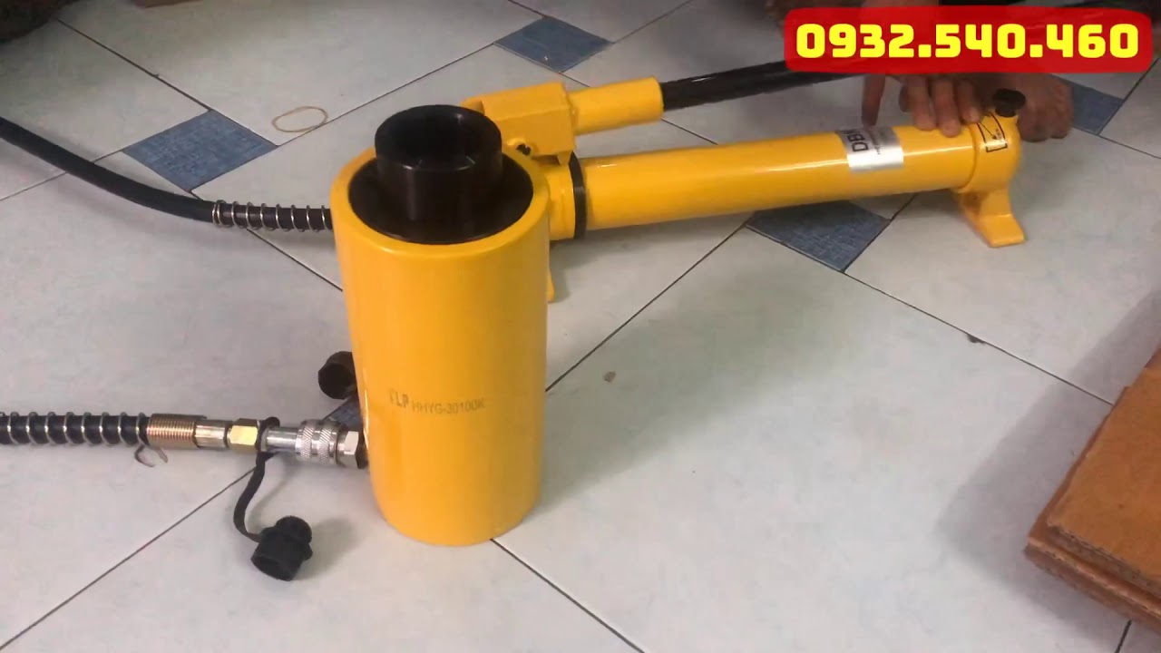Video Kích thủy lực rỗng tâm 30 tấn TLP HHYG-30100K - Kích thủy lực rỗng tâm 30 tấn TLP HHYG-30100K