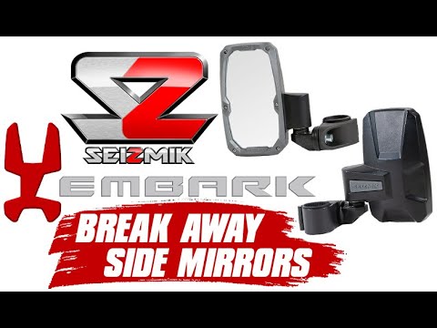 Seizmik Embark Break Away Side Mirrors for UTVs | Side By Sides