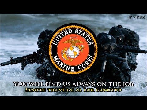 Inno dei Marines (EN/IT testo) - Marines' Hymn (Italian)