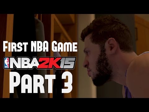 NBA 2K15 My Career Mode | First NBA Game!! | Part 3