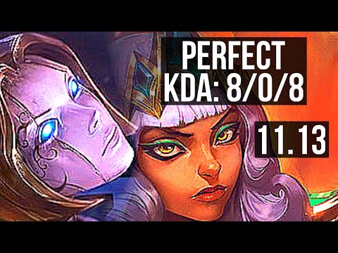 ORIANNA vs QIYANA (MID) | 8/0/8, 500+ games, Legendary | EUW Master | v11.13