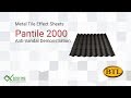 Britmet - Pantile 2000 - Tile Effect Sheet - Made to Measure - Sage Green (0.9mm)