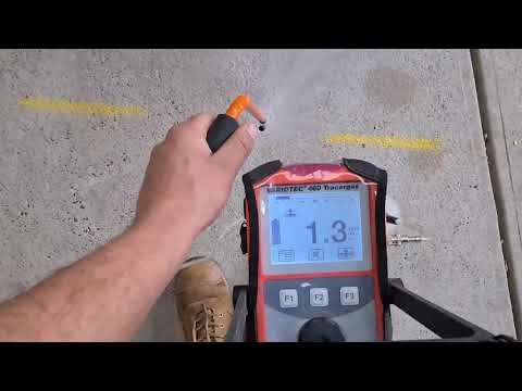 How to find a slab leak using tracer gas leak detection!