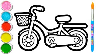 Mari Belajar Bagaimana Menggambar & Melukis Sepeda | Menggambar dan Mewarnai untuk Anak, Balita #110